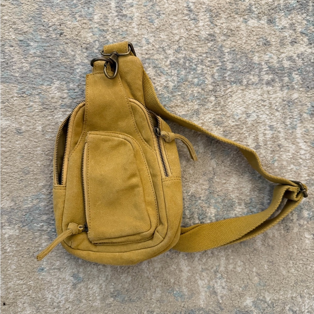 Free People Mustard Crossbody Bag